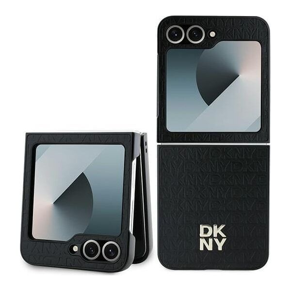 DKNY DKNY DKHCZF6PSHRPSK Z Flip6 F741 czarny/black Repeat Pattern Stack Logo