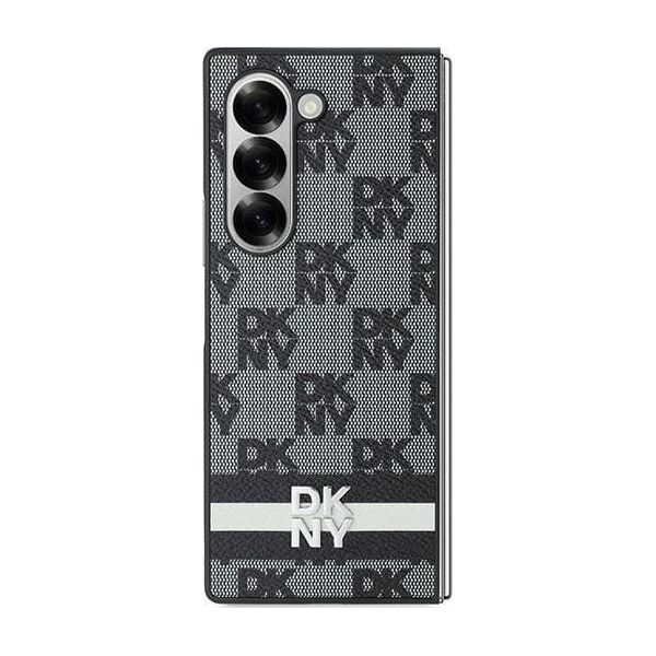 DKNY DKNY DKHCZFD6PCPTSSKZ Fold6 F956 czarny/black Chequered Pattern Printed Stripes