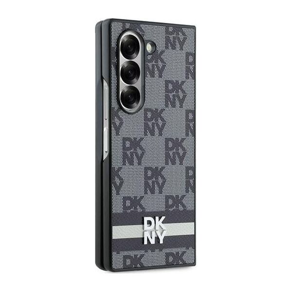 DKNY DKNY DKHCZFD6PCPTSSKZ Fold6 F956 czarny/black Chequered Pattern Printed Stripes