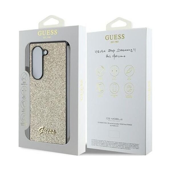 Guess Guess GUHCZFD6HGGSHD Z Fold6 F956 złoty/gold 4G Glitter Script