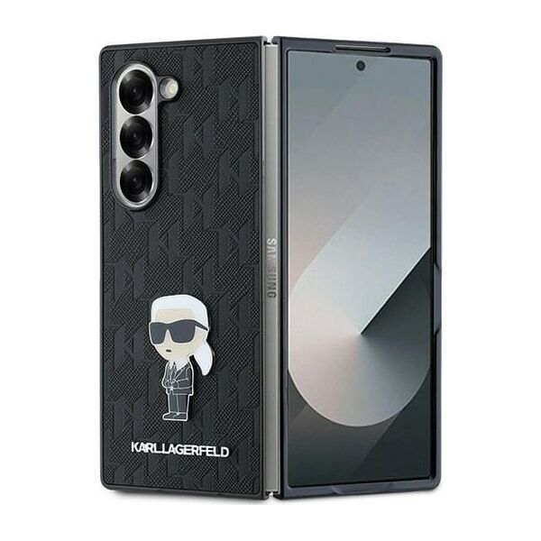 Karl Lagerfeld Karl Lagerfeld KLHCZFD6SAPKINPKK Z Fold6 F956 czarny/black Saffiano Ikonik Pin