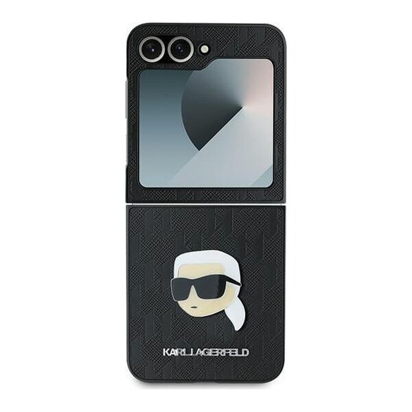 Karl Lagerfeld Karl Lagerfeld KLHCZF6PGKSKIHK Z Flip6 F741czarny/black Saffiano Monogram