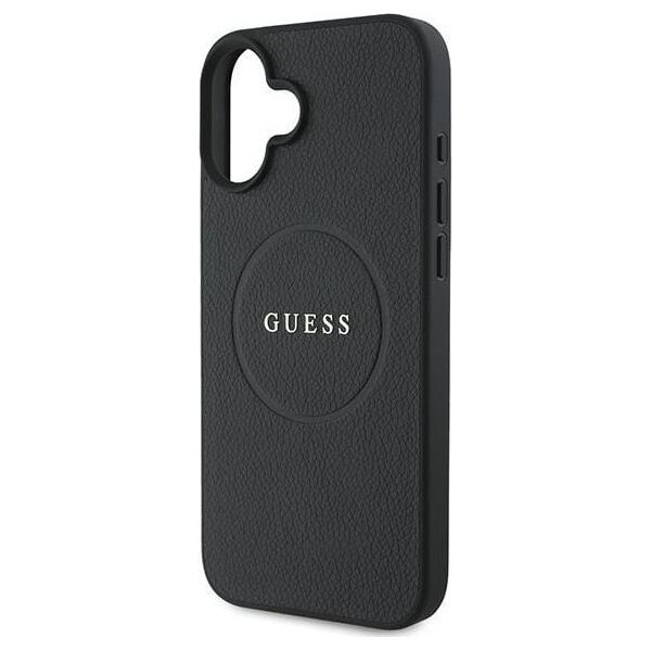 Guess Guess GUHMP16MPGHSMMK iPhone 16 Plus 6.7" czarny/black hardcase Grained Gold Ring MagSafe