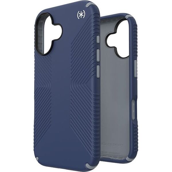 Speck Speck Presidio2 Grip - Etui iPhone 16 (Coastal Blue / Dust Grey / White)