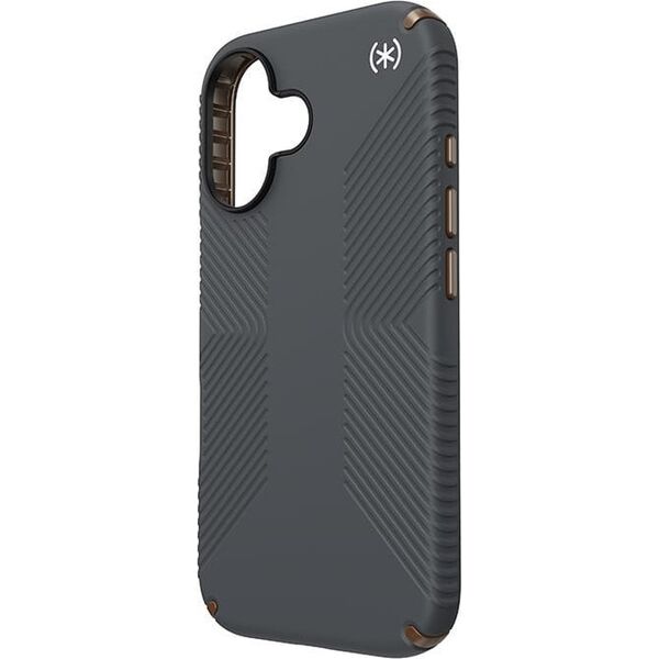 Speck Speck Presidio2 Grip - Etui iPhone 16 (Charcoal Grey / Cool Bronze / White)