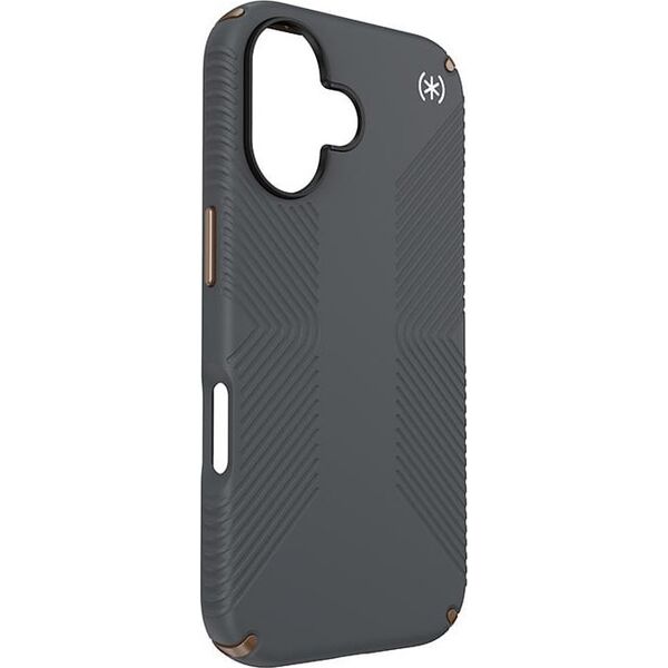 Speck Speck Presidio2 Grip - Etui iPhone 16 (Charcoal Grey / Cool Bronze / White)