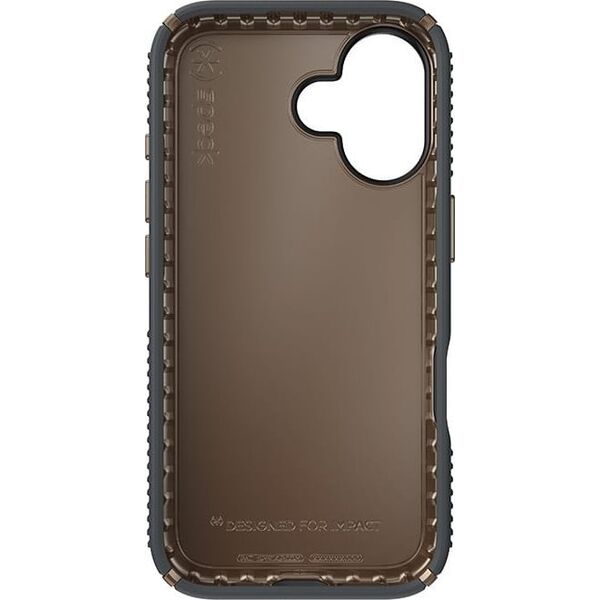 Speck Speck Presidio2 Grip - Etui iPhone 16 (Charcoal Grey / Cool Bronze / White)