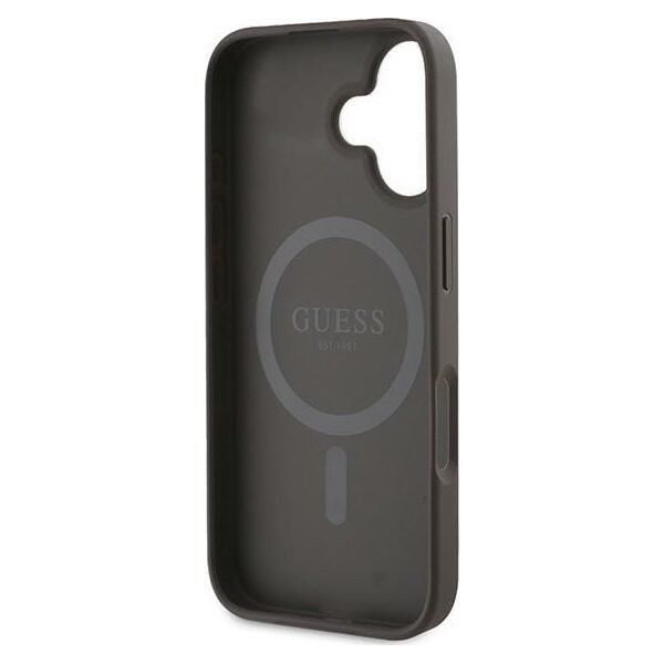 Guess Guess GUHMP16MP4RPSW iPhone 16 Plus 6.7" brązowy/brown hardcase 4G Printed Stripes MagSafe