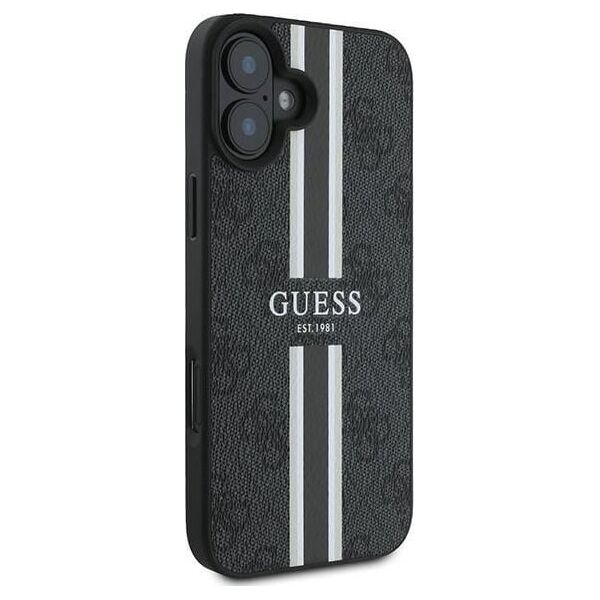 Guess Guess GUHMP16MP4RPSK iPhone 16 Plus 6.7" czarny/black hardcase 4G Printed Stripes MagSafe