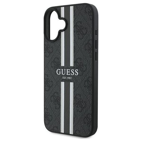 Guess Guess GUHMP16MP4RPSK iPhone 16 Plus 6.7" czarny/black hardcase 4G Printed Stripes MagSafe