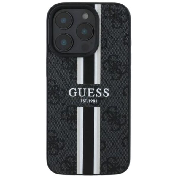 Guess Guess GUHMP16MP4RPSK iPhone 16 Plus 6.7" czarny/black hardcase 4G Printed Stripes MagSafe