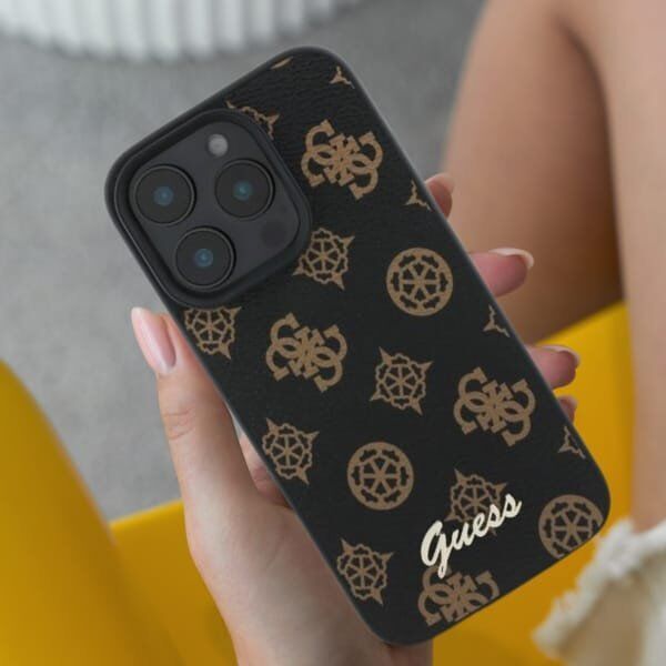 Guess Guess GUHMP16XPGPYSK iPhone 16 Pro Max 6.9" czarny/black hardcase Peony Script MagSafe
