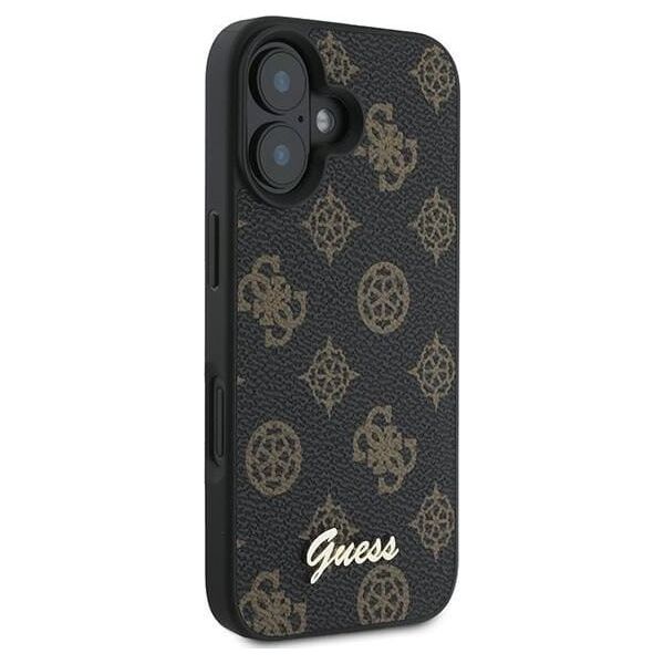 Guess Guess GUHMP16MPGPYSK iPhone 16 Plus 6.7" czarny/black hardcase PU Peony Script MagSafe