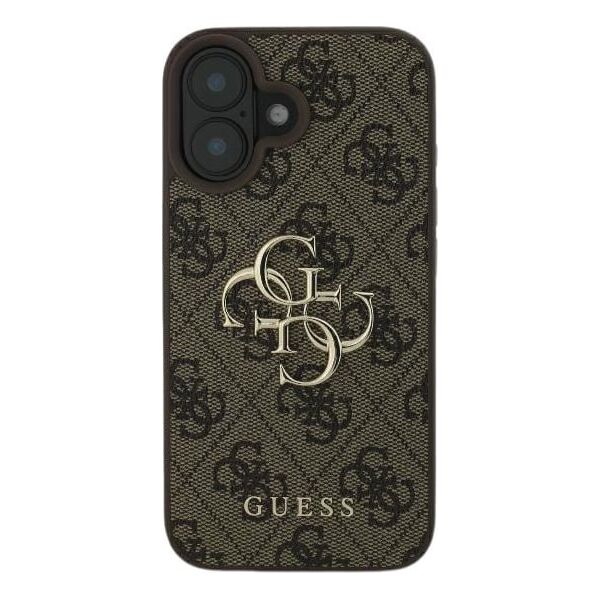 Guess Guess GUHCP16S4GMGBR iPhone 16 6.1" brązowy/brown hardcase 4G Big Logo