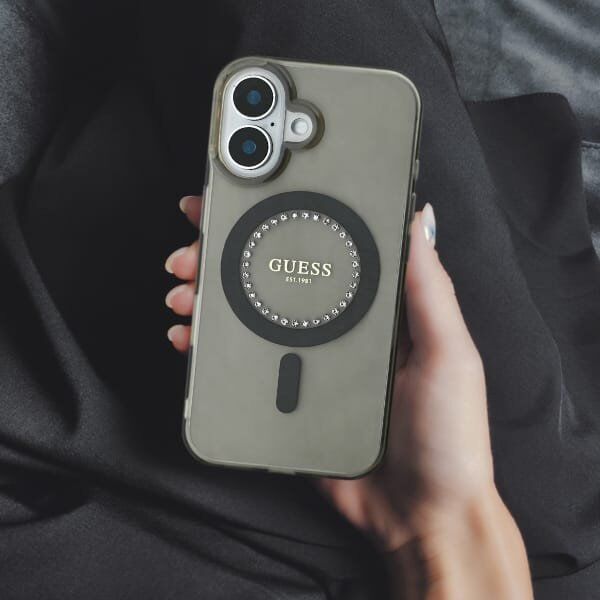 Guess Guess GUHMP16LPFTDTEN iPhone 16 Pro 6.3" zielony/green hardcase IML Rhinestones MagSafe