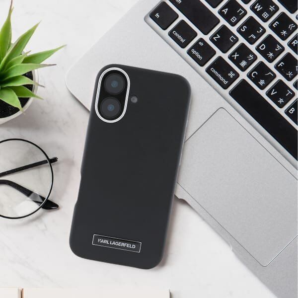 Karl Lagerfeld Karl Lagerfeld KLHMP16LPGMSRPK iPhone 16 Pro 6.3" czarny/black hardcase FW Metal Plate MagSafe