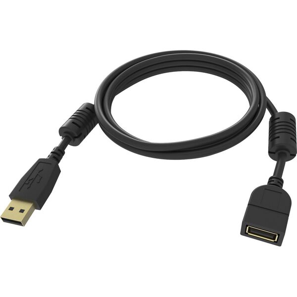 Vision VISION Επαγγελματικό καλώδιο επέκτασης USB 2.0 κατάλληλο για εγκατάσταση - 30 ΧΡΟΝΙΑ ΕΓΓΥΗΣΗ - Επιχρυσωμένες συνδέσεις - Πυρήνες φερρίτη και στα δύο άκρα - Εύρος ζώνης 480 Mbit/s - Πλέγμα θωράκισης με κάλυψη άνω του 65% - USB-A (F) σε USB-A (M) - Ε