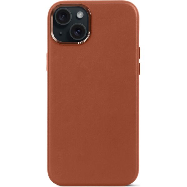 Δερμάτινη Θήκη Πλάτης Decoded για iPhone 15 Plus Tan