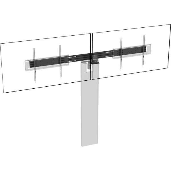Vision VISION VFM-F50 Dual Display Rail - ΕΓΓΥΗΣΗ ΕΦ' ΟΡΟΥ ΖΩΗΣ - Επιτρέπει την τοποθέτηση 2 ή 3 οθονών σε βάση δαπέδου F50 ή F51 - ιδανικό για MTR Microsoft Teams Rooms ή Zoom-δωμάτια - Συνδέει το VFM-W4X4 ή W6X4 της Vision