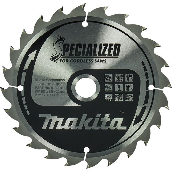 Makita PIÅA SPIEKOWA DO DREWNA SPECJALIZED 165*20MM 24Z