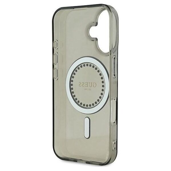 Guess Guess GUHMP16MPFTDTEK iPhone 16 Plus 6.7" czarny/black hardcase IML Rhinestones MagSafe
