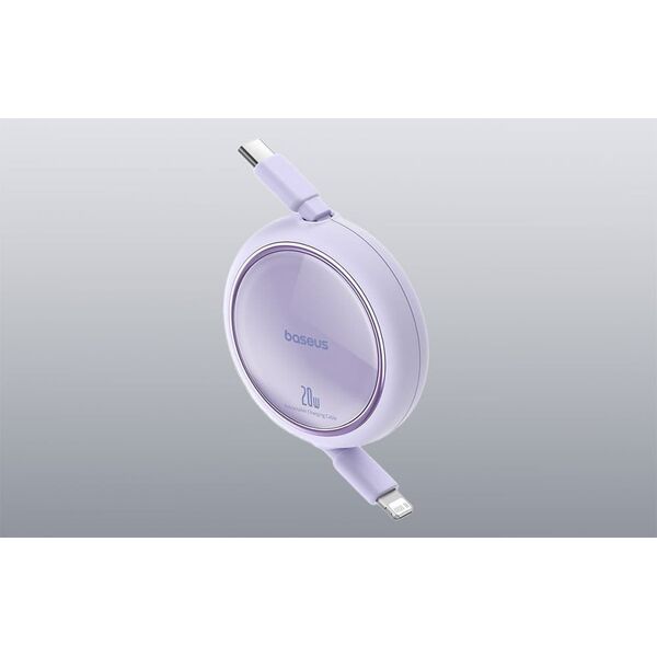 Kabel USB Baseus Kabel USB Baseus Free2Pull USB-C do iP 20W 1m (fioletowy)