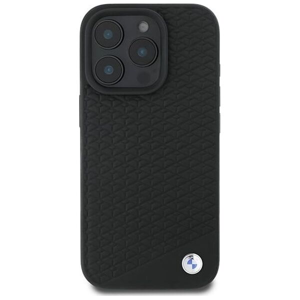 BMW BMW BMHMP16X23RDDK iPhone 16 Pro Max 6.9" czarny/black hardcase Sign Leather Diamond Metal Logo MagSafe