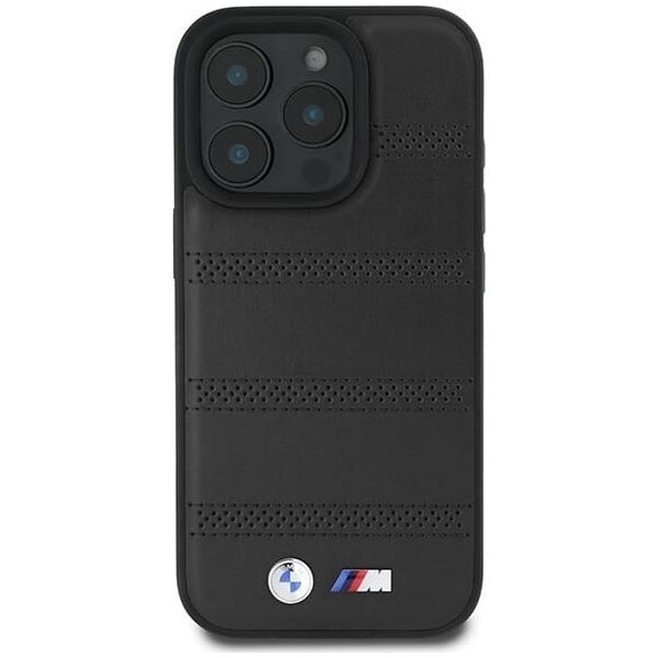BMW BMW BMHMP16L23PUSPK iPhone 16 Pro 6.3" czarny/black hardcase M Perforated And Stitched Line MagSafe