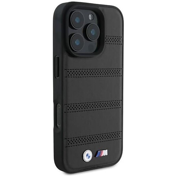 BMW BMW BMHMP16L23PUSPK iPhone 16 Pro 6.3" czarny/black hardcase M Perforated And Stitched Line MagSafe
