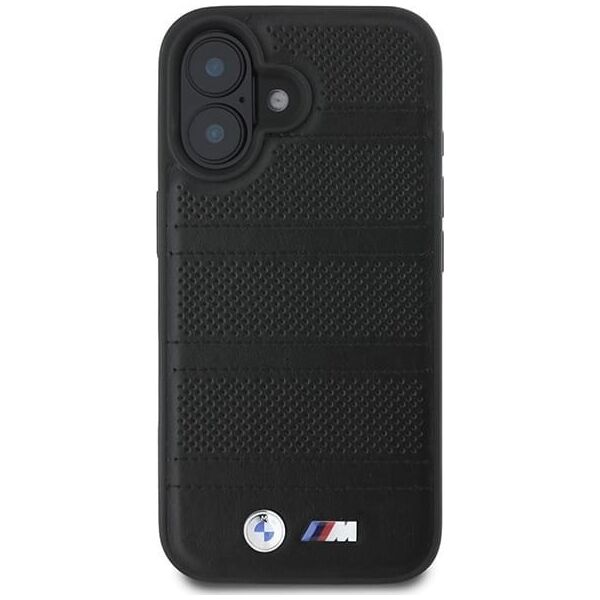 BMW BMW BMHMP16S23PUSPK iPhone 16 6.1" czarny/black hardcase M Perforated And Stitched Line MagSafe