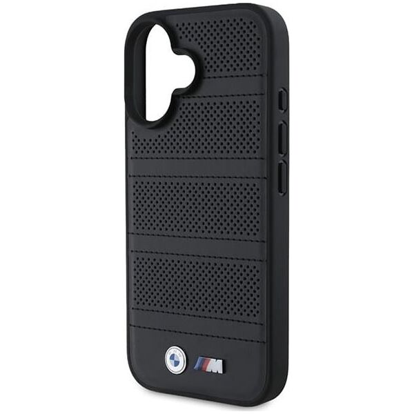 BMW BMW BMHMP16S23PUSPK iPhone 16 6.1" czarny/black hardcase M Perforated And Stitched Line MagSafe
