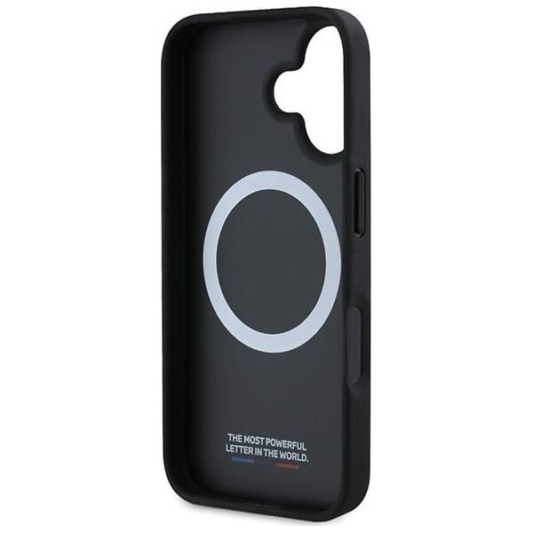 BMW BMW BMHMP16S23PUSPK iPhone 16 6.1" czarny/black hardcase M Perforated And Stitched Line MagSafe
