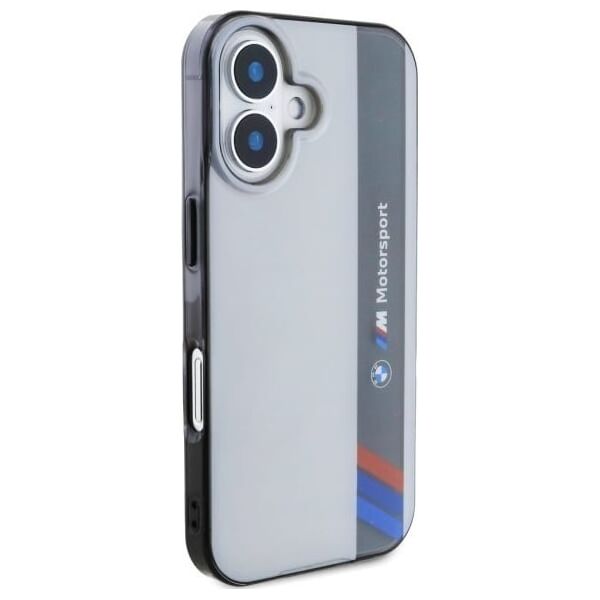 BMW BMW BMHCP16M23HTFEG iPhone 16 Plus 6.7" szary/grey hardcase Motosport IML Vertical Stripe