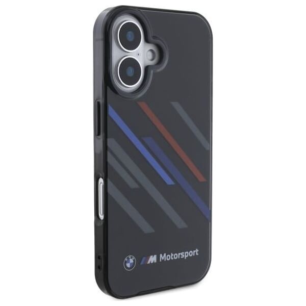 BMW BMW BMHCP16M23HTRAK iPhone 16 Plus 6.7" czarny/black hardcase Motosport IML Random Stripes