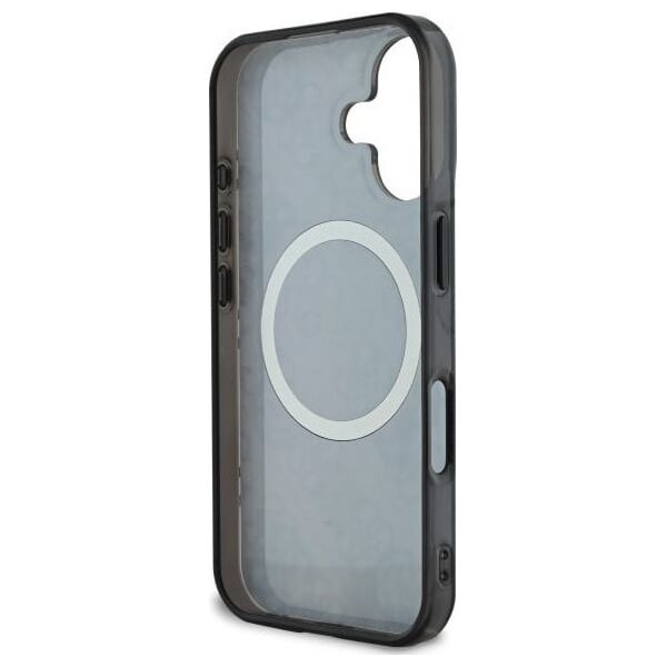 Guess Guess GUHMP16SH4PYEEK iPhone 16 6.1" czarny/black hardcase IML Peony On 4G Background MagSafe