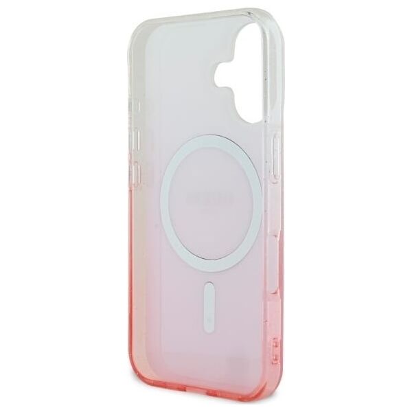 Guess Guess GUHMP16SHGRCELP iPhone 16 6.1" różowy/pink hardcase IML Glitter Gradient MagSafe