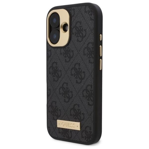 Guess Guess GUHMP16MU4GPRK iPhone 16 Plus 6.7" czarny/black hardcase 4G Logo Plate MagSafe