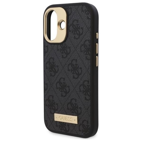 Guess Guess GUHMP16MU4GPRK iPhone 16 Plus 6.7" czarny/black hardcase 4G Logo Plate MagSafe