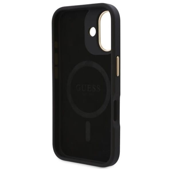 Guess Guess GUHMP16MU4GPRK iPhone 16 Plus 6.7" czarny/black hardcase 4G Logo Plate MagSafe