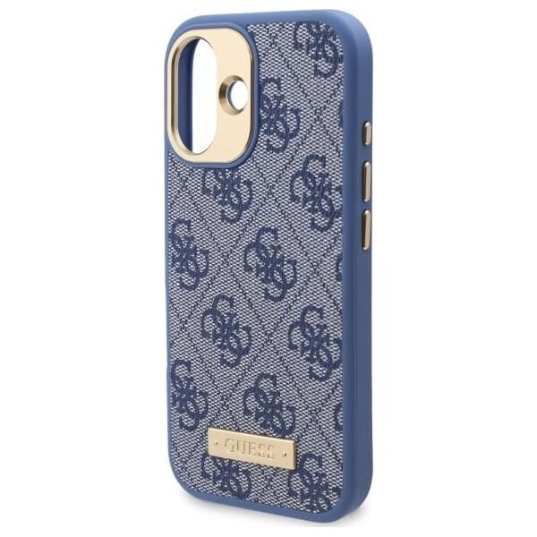 Guess Guess GUHMP16MU4GPRB iPhone 16 Plus 6.7" niebieski/blue hardcase 4G Logo Plate MagSafe