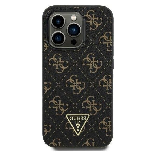 Guess Guess GUHCP16SPG4GPK iPhone 16 6.1" czarny/black hardcase New 4G Triangle