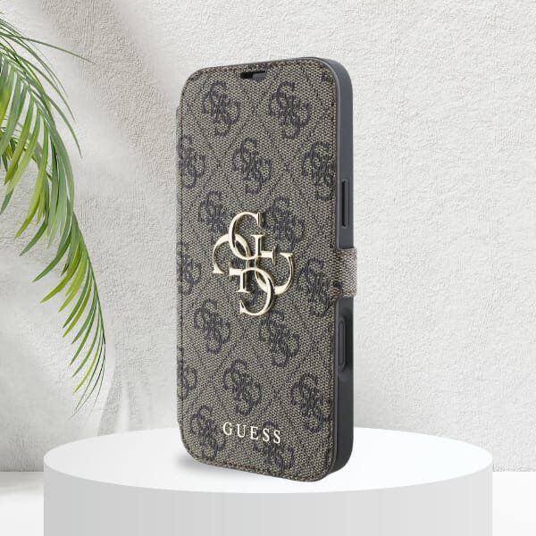 Guess Guess GUBKP16M4GMGPII iPhone 16 Plus 6.7" różowy/pink book 4G Metal Logo
