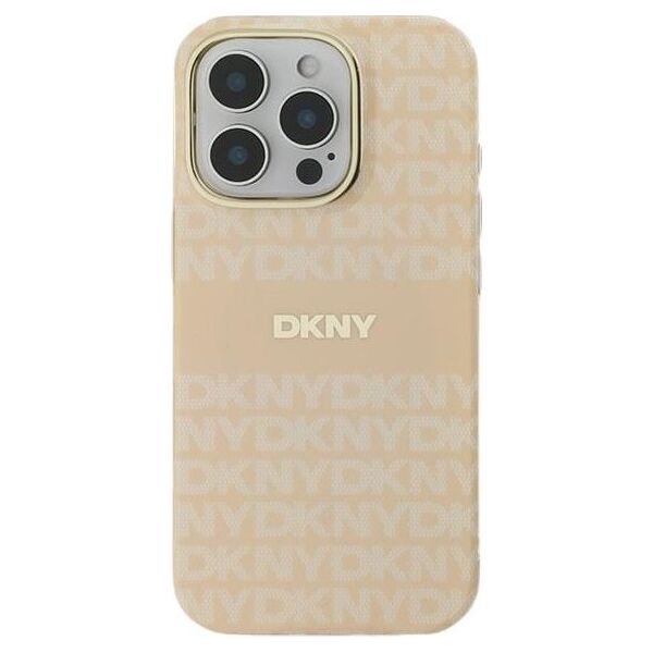 DKNY DKNY DKHMP16XHRHSEP iPhone 16 Pro Max 6.9" różowy/pink hardcase Repeat Texture Pattern With Stripe