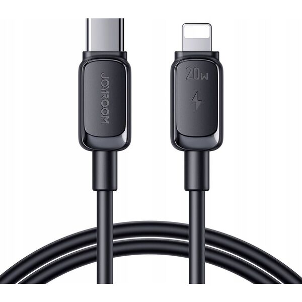 Kabel USB Joyroom Kabel Joyroom Multi-Color Series A14 USB-C / Lightning 20W 1.2 m - czarny