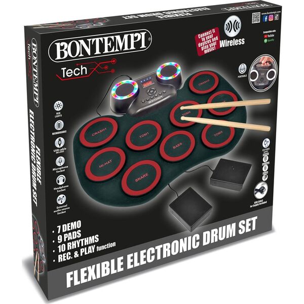 Bontempi BONTEMPI TECH flexible electronic drum set, 182000