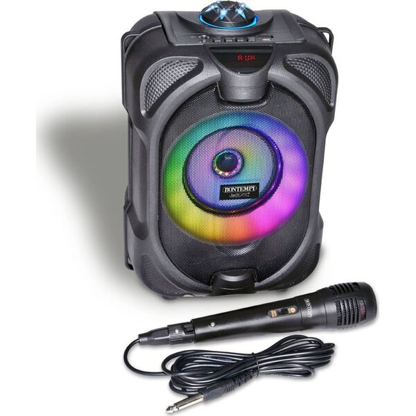 Bontempi BONTEMPI TECH wireless speaker with microphone & RGB lights, 491020