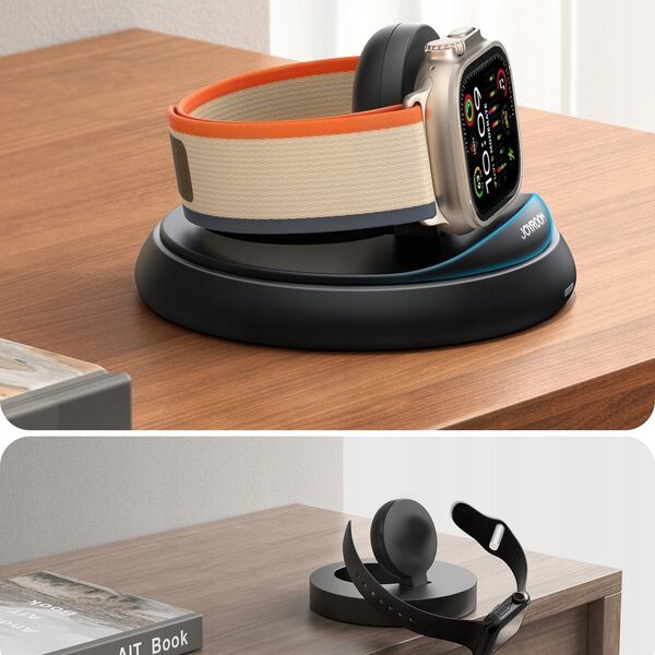 Joyroom Ładowarka Joyroom JR-W12 indukcyjna składana do zegarków Apple Watch - czarna