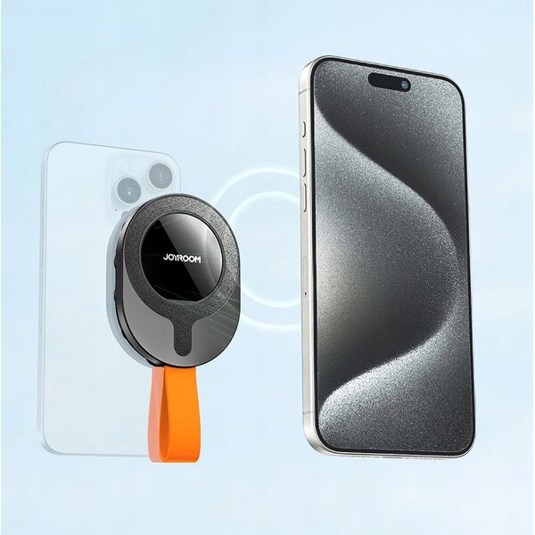 Joyroom Uchwyt Joyroom JR-ZS393-S magnetyczny z przyssawkami na telefon 4.7-7" - czarno-pomarańczowy
