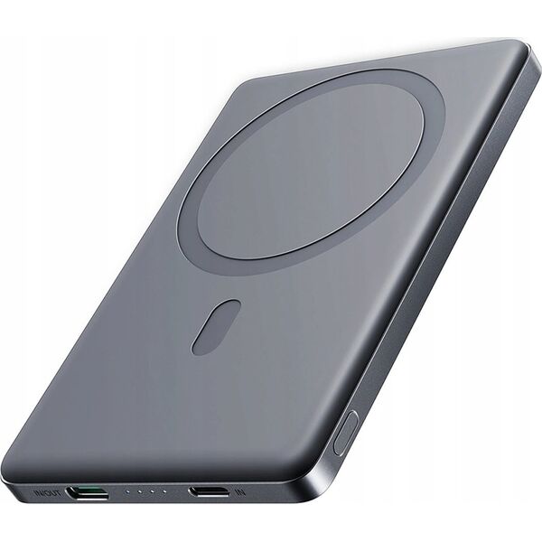 Joyroom Powerbank Joyroom JR-PBM08 5000mAh 20W z ładowaniem indukcyjnym - szary