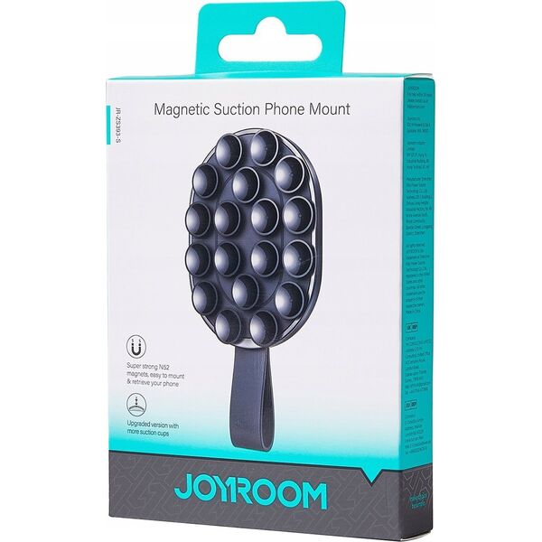 Joyroom Uchwyt Joyroom JR-ZS393-S magnetyczny z przyssawkami na telefon 4.7-7" - czarny